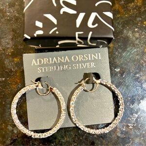 Women’s Adriana, Orsini, sterling silver hoop earrings